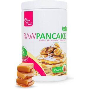 1x RawPancake Caramel • Caloriearm • Glutenvrij • Vetvrij • Tarwebloemvrij • Geen toegevoegde suikers • Helpt bij afvallen