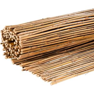 DE-COmmerce® Hoogwaardige bamboe schutting privacyscherm ATY Nature, bovenaan gesloten, tuinafscheiding, privacyscherm voor tuin, terras, balkon (HxB) 100 cm x 180 cm