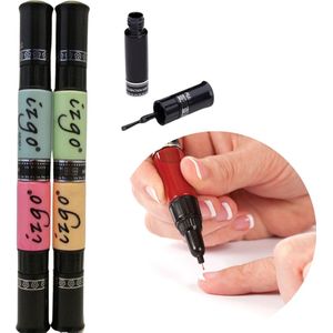 IZGO Naildesign2 in 1 Nagellak DUO  Nail Art Pen Spring Pastels Set