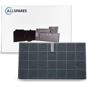 AllSpares Koolstoffilter Voor Afzuigkappen Geschikt Voor Whirlpool AMC058 en Airforce AFFCAF25-27 (192x348x10mm)