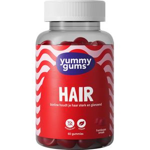 Yummygums - HAIR - Beauty supplement - Haar huid en nagels - vegan - suikervrij - 60 vitamine gummies