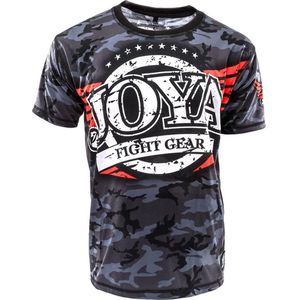Joya Camouflage - T-shirt - Katoen - Blauw - 128