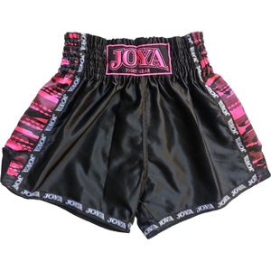 Joya - Camo V2 - Kickboksbroekje - Zwart/Roze