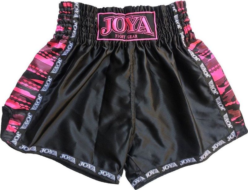 Joya - Camo V2 - Kickboksbroekje - Zwart/Roze