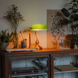 QAZQA banker - Klassieke Notarislamp | Bankierslamp - 1 lichts - H 350 mm - Groen - Woonkamer