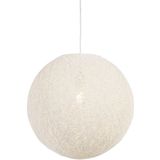 Pendelleuchte im Landhausstil weiße Kugel 45cm - Corda