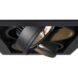 QAZQA - Oneon - Inbouwspot - Zwart - Staal - 2 Lichts