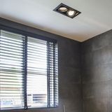 QAZQA - Oneon - Inbouwspot - Zwart - Staal - 2 Lichts