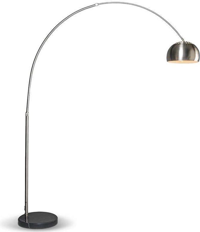QAZQA Booglamp XXL - Moderne Staande Lamp - Staal - Woonkamer