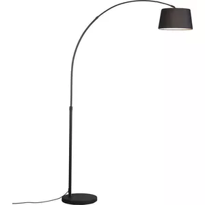 QAZQA Booglamp XXL – Modern Staal, Zilver, Verstelbaar, E27, Max 60W, Dimbaar, 247 Cm Hoog