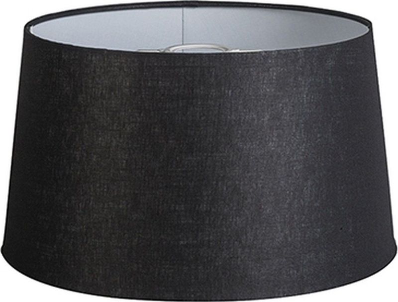 Leinen Lampenschirm schwarz 35 cm