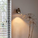 QAZQA Karin - Wandlamp - Brons - 1 Licht - Voor Binnen