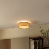 QAZQA drum led Moderne LED Plafondlamp 1 lichts Ø 300 Wit Woonkamer | Slaapkamer | Keuken