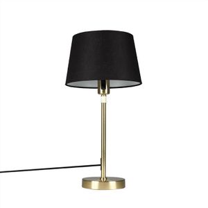 QAZQA Parte - Moderne Tafellamp - 1 lichts - H 610 mm - Zwart - Woonkamer | Slaapkamer