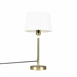 QAZQA Parte - Moderne Tafellamp - 1 lichts - H 610 mm - Wit - Woonkamer | Slaapkamer