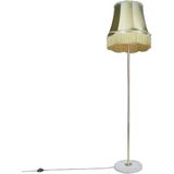 QAZQA kaso - Retro Vloerlamp | Staande Lamp met kap - 1 lichts - H 1750 mm - Groen - Woonkamer | Slaapkamer | Keuken