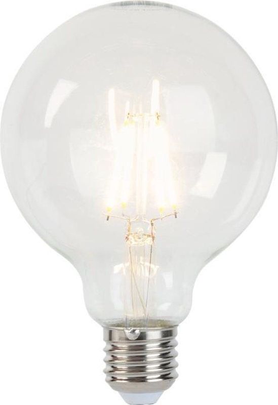 LUEDD Set van 5 E27 dimbare LED lampen G95 5W 470 lm 2700K