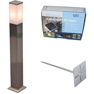 GreenClick Tuinverlichting, set van 6, 3 W, met grondpen, warmwit