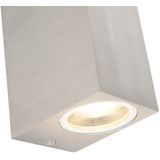 QAZQA baleno - Design Wandlamp Up Down voor buiten - 2 stuks - D 90 mm - Staal - Buitenverlichting