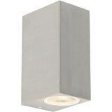 QAZQA baleno - Design Wandlamp Up Down voor buiten - 2 stuks - D 90 mm - Staal - Buitenverlichting