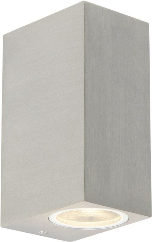 QAZQA baleno - Design Wandlamp Up Down voor buiten - 2 stuks - D 90 mm - Staal - Buitenverlichting