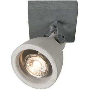 Set van 4 industriële spots grijs beton 1-lichts - Creto