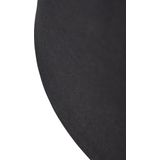 QAZQA rond schuin katoen - Moderne Lampenkap - Ø 400 mm - Zwart Goud -