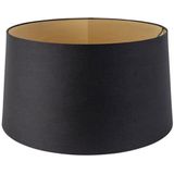 QAZQA - Moderne Lampenkap - Zwart Goud - Ø 450 mm