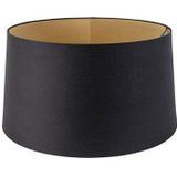 QAZQA - Moderne Lampenkap - Zwart Goud - Ø 450 mm