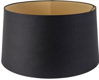 QAZQA - Moderne Lampenkap - Zwart Goud - Ø 450 mm