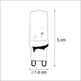 LUEDD Set van 5 G9 dimbare LED lampen 3W 280 lm 2700K