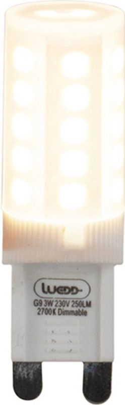 LUEDD Set van 5 G9 dimbare LED lampen 3W 280 lm 2700K