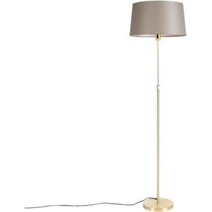 Velours lampenkap taupe 20/20/20 met gouden binnenkant Velours lampenkap taupe 20/20/20 met gouden binnenkant