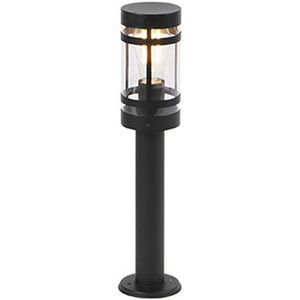 QAZQA gleam - Moderne Staande Buitenlamp | Staande Lamp voor buiten - 1 lichts - H 500 mm - Zwart - Buitenverlichting
