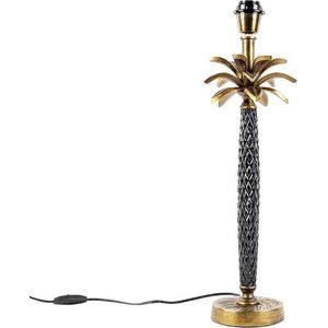 QAZQA areka - Art Deco Tafellamp - 1 lichts - H 550 mm - Brons - Woonkamers-sSlaapkamer