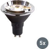 Set van 5 GU10 LED lamp AR70 6W 380 lm 3000K