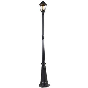 QAZQA new_orleans - Klassieke Lantaarn - 1 lichts - H 200 cm - Zwart - Buitenverlichting