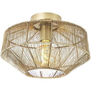 QAZQA Bolti Plafondlamp - 1 lichts - Ø 30 cm - Goud Messing - Woonkamer Slaapkamer Keuken