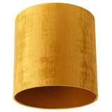 Samt Lampenschirm Gold Zylinder 25/25/25
