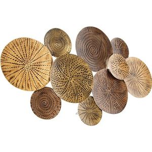 QAZQA kelly - Oosterse Wandlamp voor binnen - 2 lichts - D 13 cm - Goud - Woonkamer | Slaapkamer