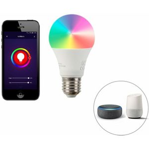 QAZQA emmerald - Moderne LED Smart Wandlamp incl. wifi voor buiten - 1 lichts - D 9 cm - Donkergrijs - Buitenverlichting