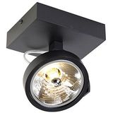 QAZQA go - Moderne Plafondspot | Spotje | Opbouwspot - 1 lichts - L 14.6 cm - Zwart - Woonkamer | Slaapkamer | Keuken
