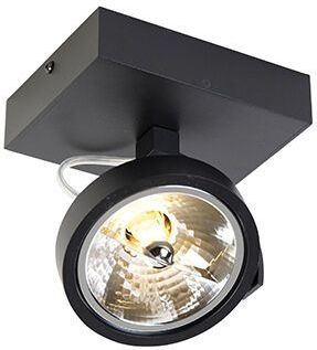 QAZQA go - Moderne Plafondspot | Spotje | Opbouwspot - 1 lichts - L 14.6 cm - Zwart - Woonkamer | Slaapkamer | Keuken