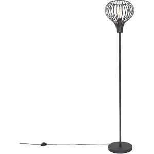 Moderne vloerlamp zwart - Saffira