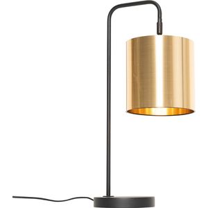 QAZQA lofty - Moderne Tafellamp - 1 lichts - H 54.5 cm - Goud/messing - Woonkamer | Slaapkamer | Keuken