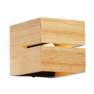 QAZQA transfer - Landelijke Wandlamp voor binnen - 1 lichts - D 12 cm - Naturel - Woonkamers-sSlaapkamers-sKeuken