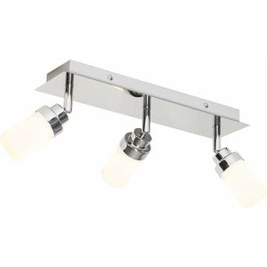 Moderner Badezimmerspot Stahl 3-Licht IP44 - Japie