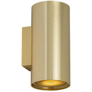QAZQA sab - Design Wandlamp Up Down voor binnen - 2 lichts - D 11.4 cm - Goud - Woonkamer | Slaapkamer | Keuken