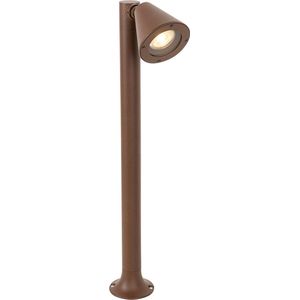 QAZQA ciara - Moderne Staande Buitenlamp | Staande Lamp voor buiten - 1 lichts - H 60 cm - Roestbruin - Buitenverlichting