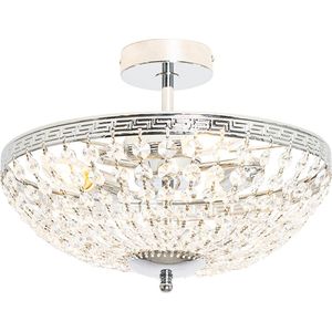 QAZQA Mondrian Plafondlamp - 3 Lichts - Ø 35 cm - Staal